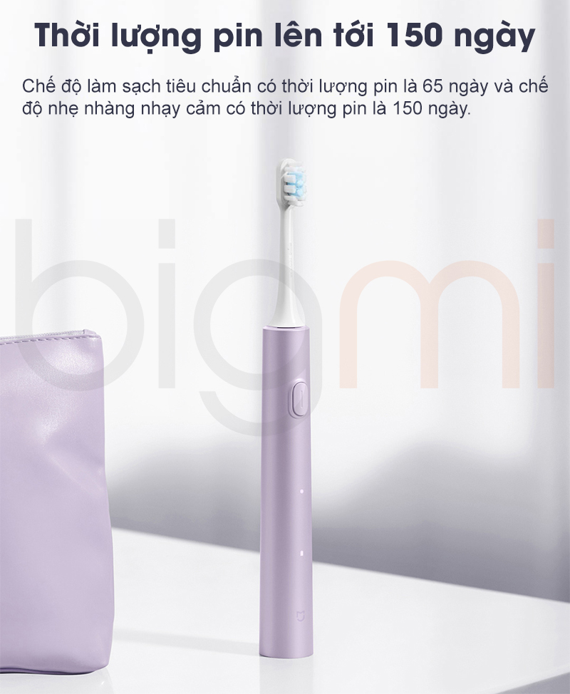 Ban chai dien Xiaomi Mijia Sonic T302 MES608 thoi luong pin