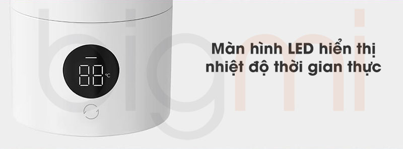 Binh dun nuoc giu nhiet Xiaomi Mijia 2 MJDRB02PL man hinh led hien thi