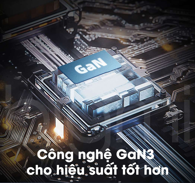Cu sac nhanh 65W GaN CUKTECH AD653C cong nghe gan3