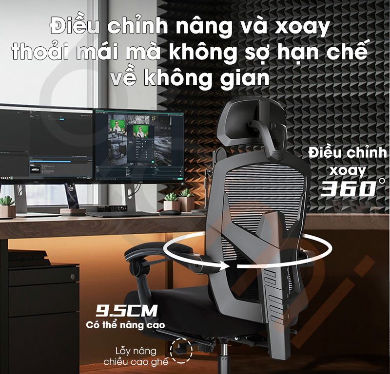 Ghe cong thai hoc Xiaomi Henglin Savior HLC 3509 14