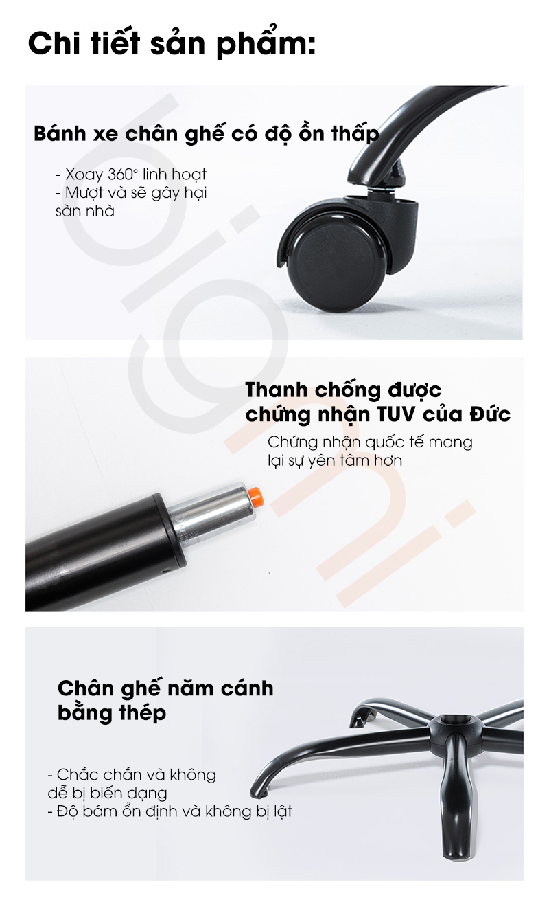 Ghe cong thai hoc Xiaomi Henglin Savior HLC 3509 15