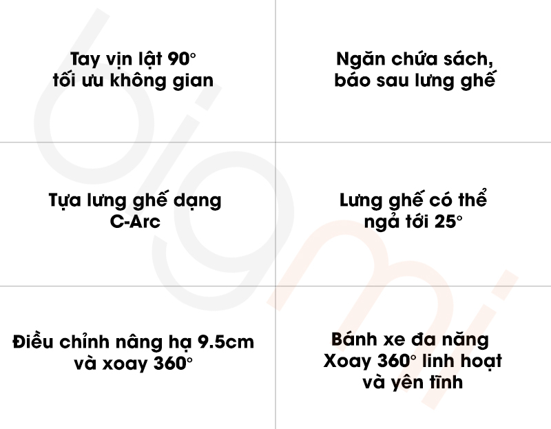 Ghe van phong Xiaomi Henglin 3519 1
