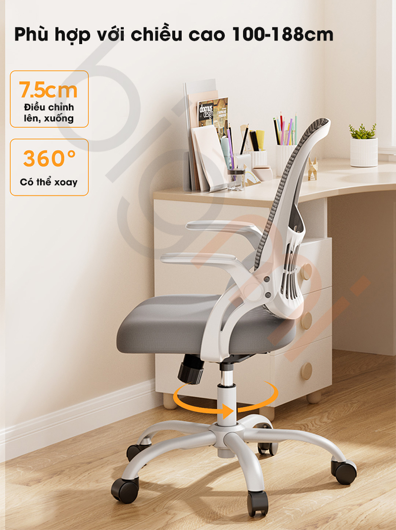 Ghe van phong Xiaomi Henglin 3519 11
