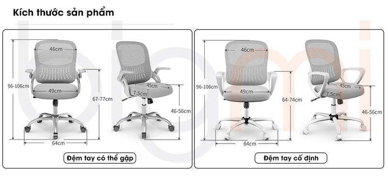 Ghe van phong Xiaomi Henglin 3519 15