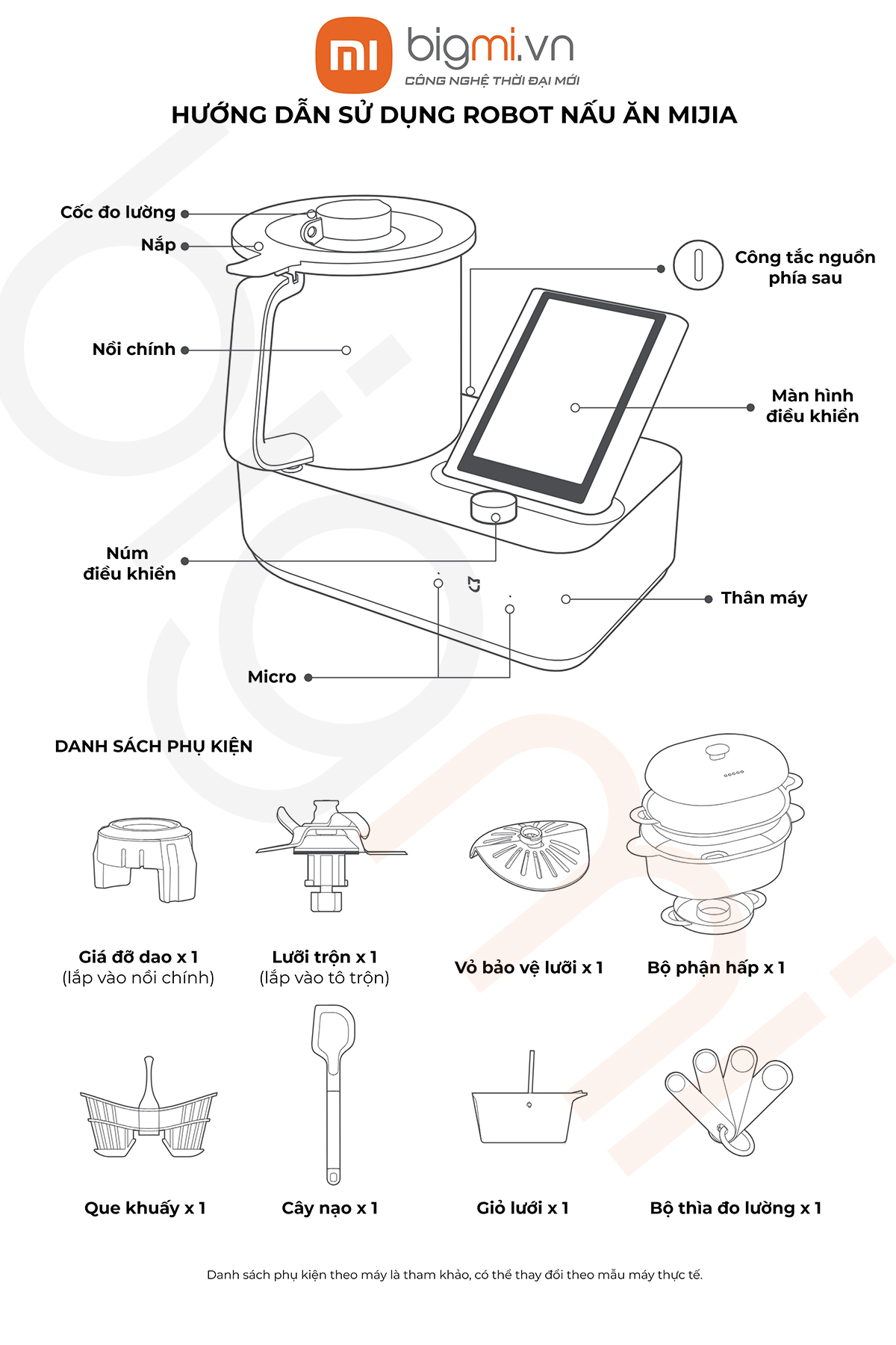 Huong dan su dung robot nau an Xiaomi Mijia 35 trong 1 1
