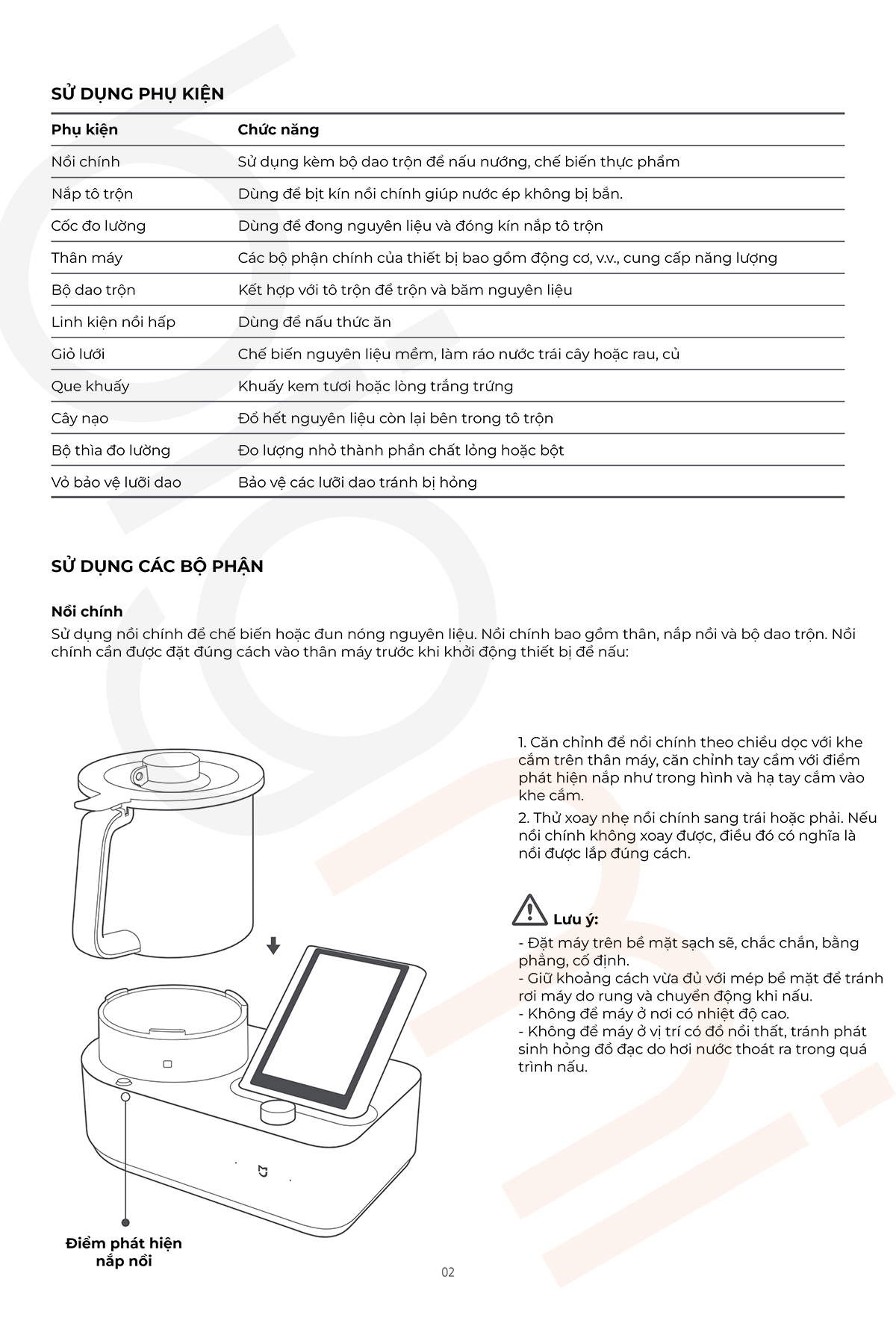 Huong dan su dung robot nau an Xiaomi Mijia 35 trong 1 2
