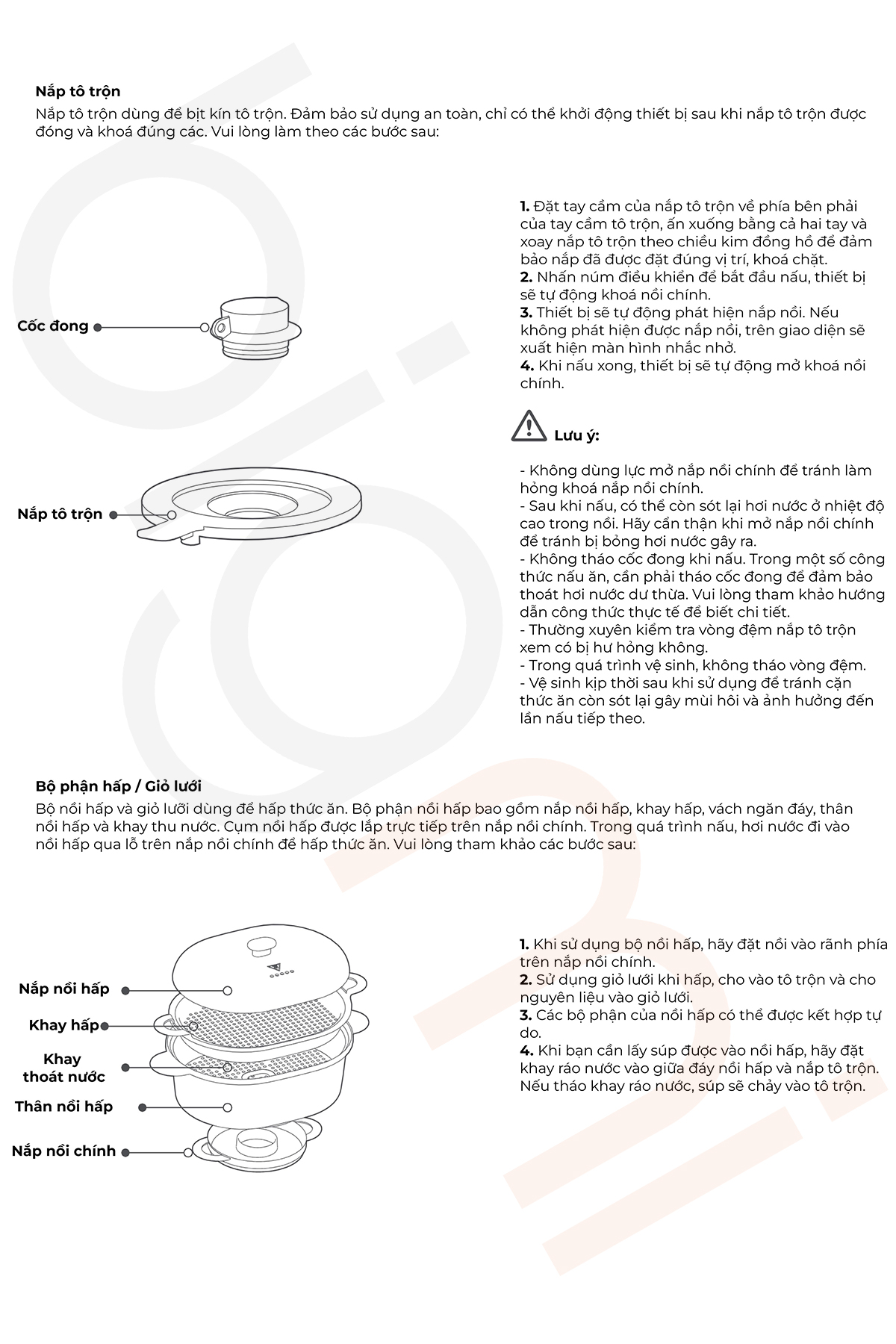 Huong dan su dung robot nau an Xiaomi Mijia 35 trong 1 4