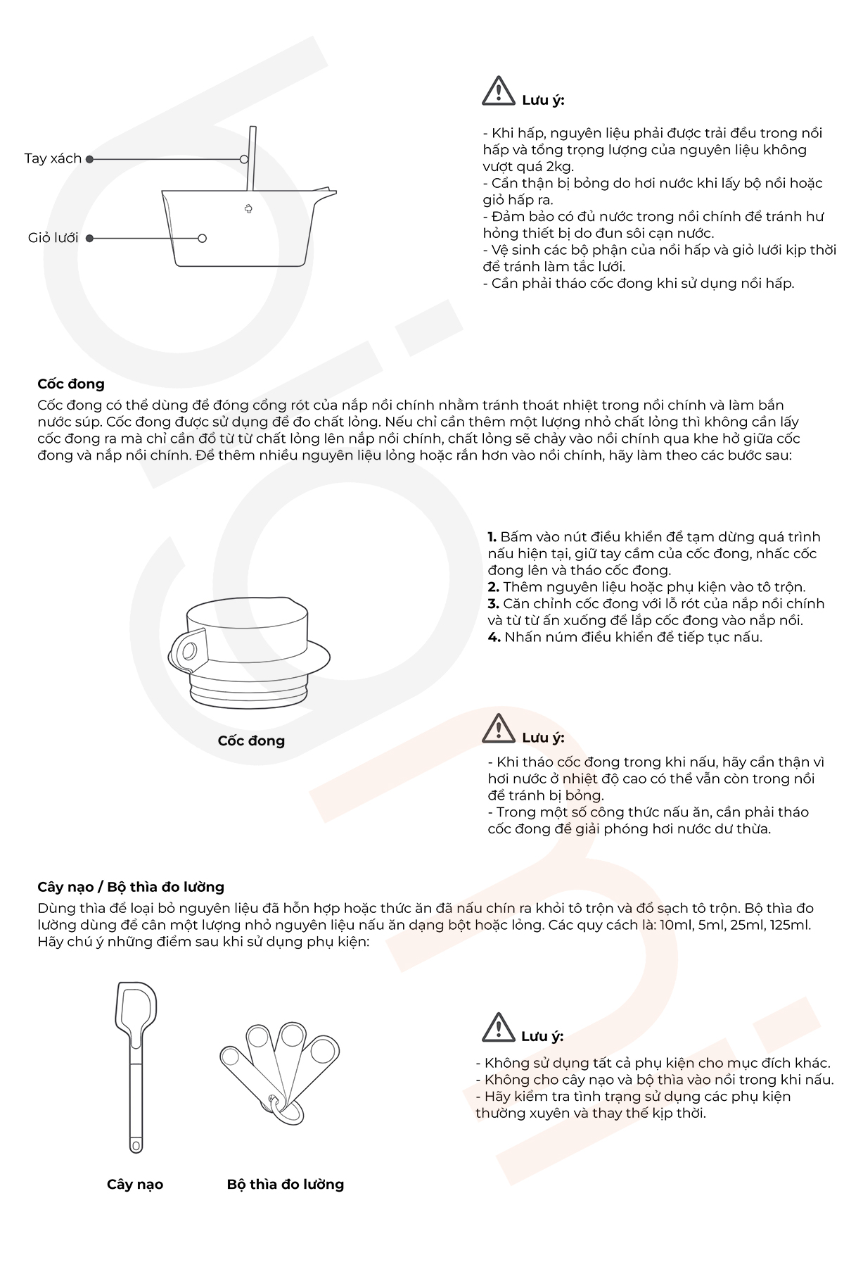 Huong dan su dung robot nau an Xiaomi Mijia 35 trong 1 5