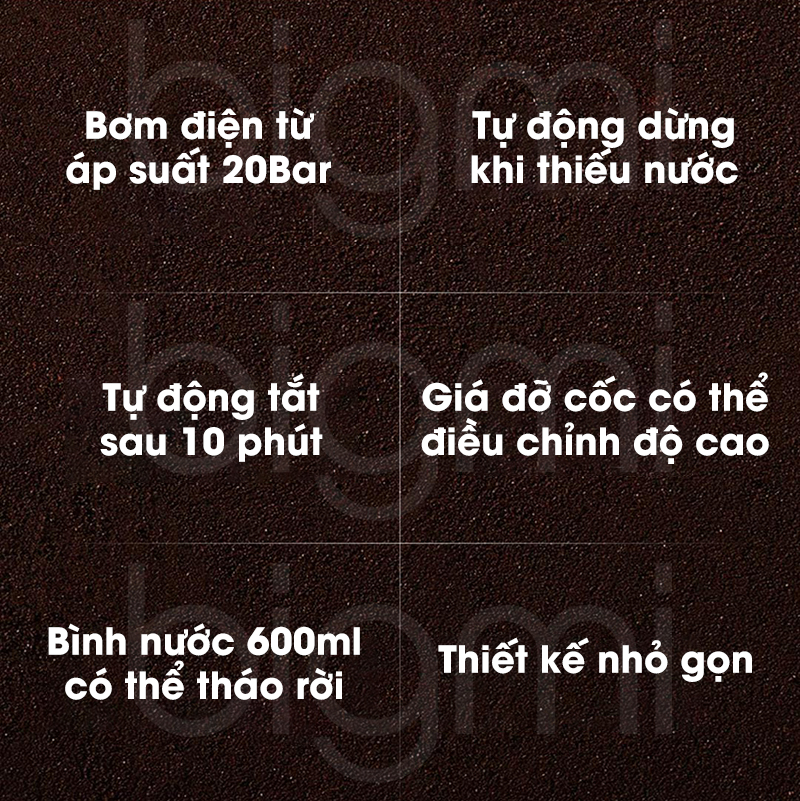 May pha ca phe vien nen Mijia Capsule Coffee Machine N1 tinh nang