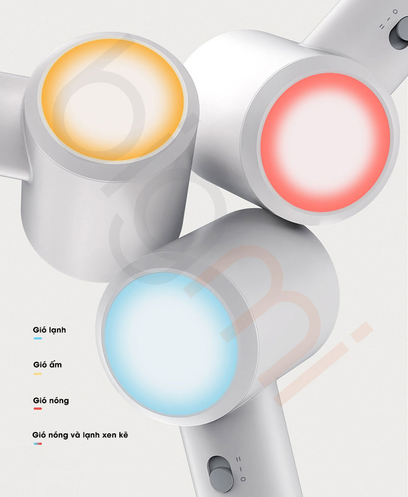 May say toc Xiaomi Mijia H501SE den led mau