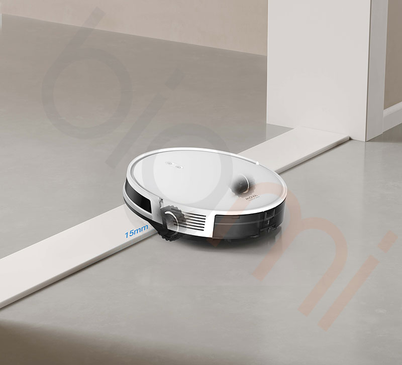 Robot hut bui lau nha Mova E10 vuot go 15mm