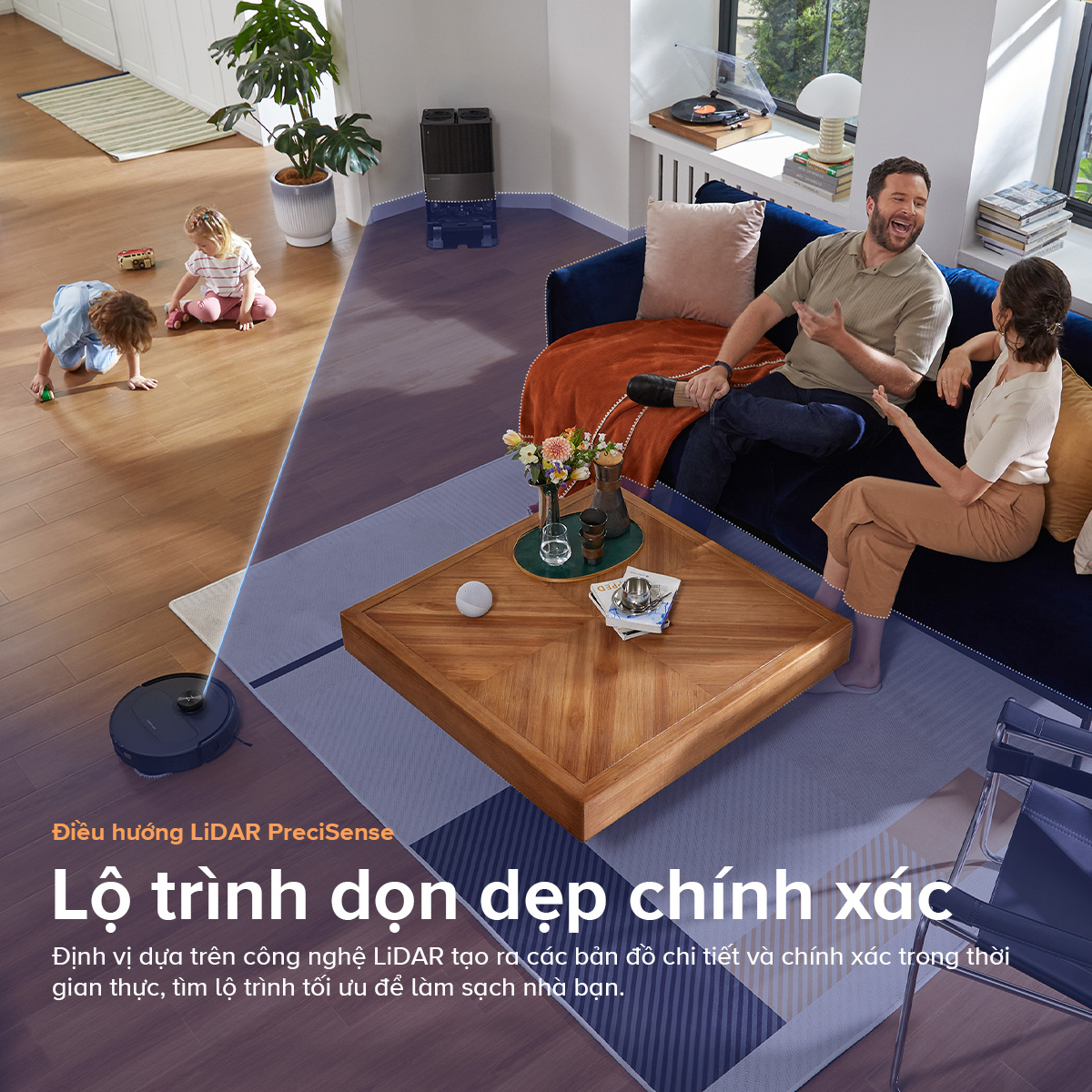 Robot hut bui lau nha Roborock Qrevo Master LiDAR Pre