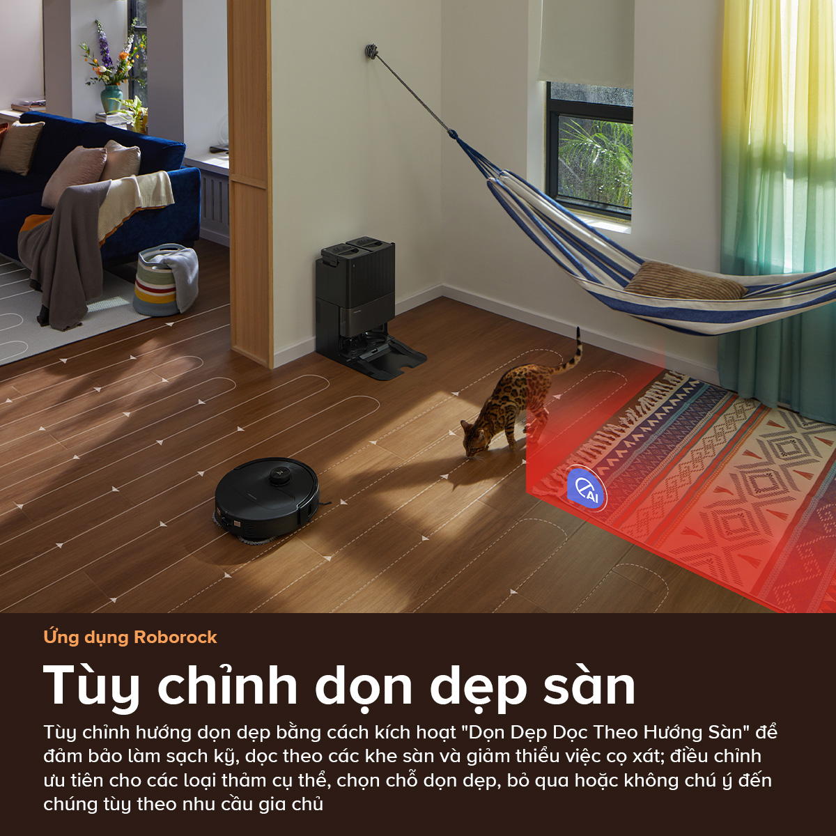 Robot hut bui lau nha Roborock Qrevo Master dieu khien bang app 2