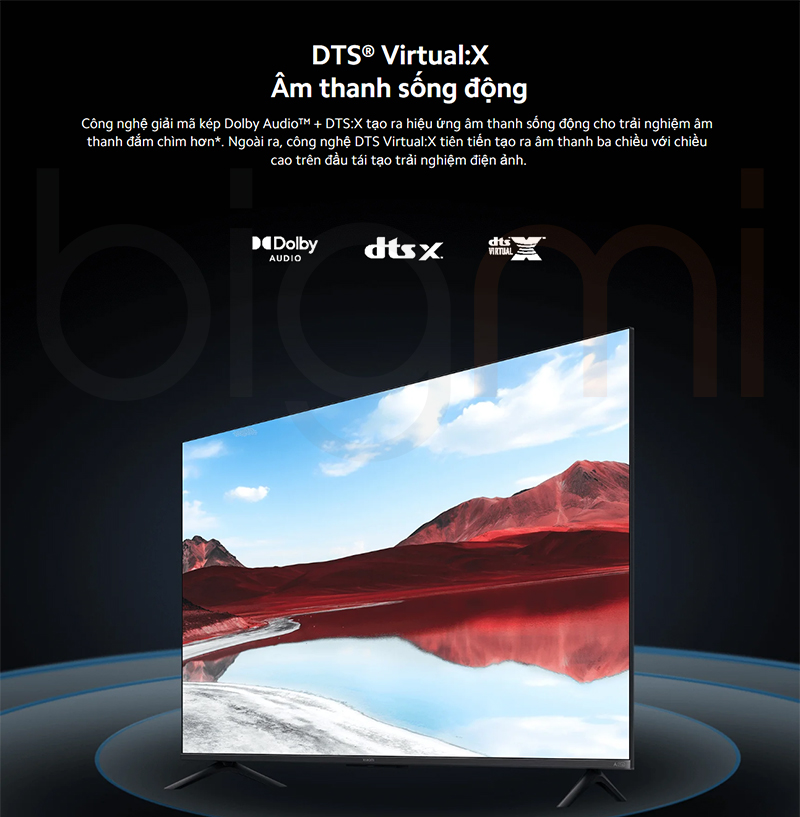Smart Tivi Xiaomi A Pro 55 2025 L55MA SSEA 55 inch cong nghe am thanh