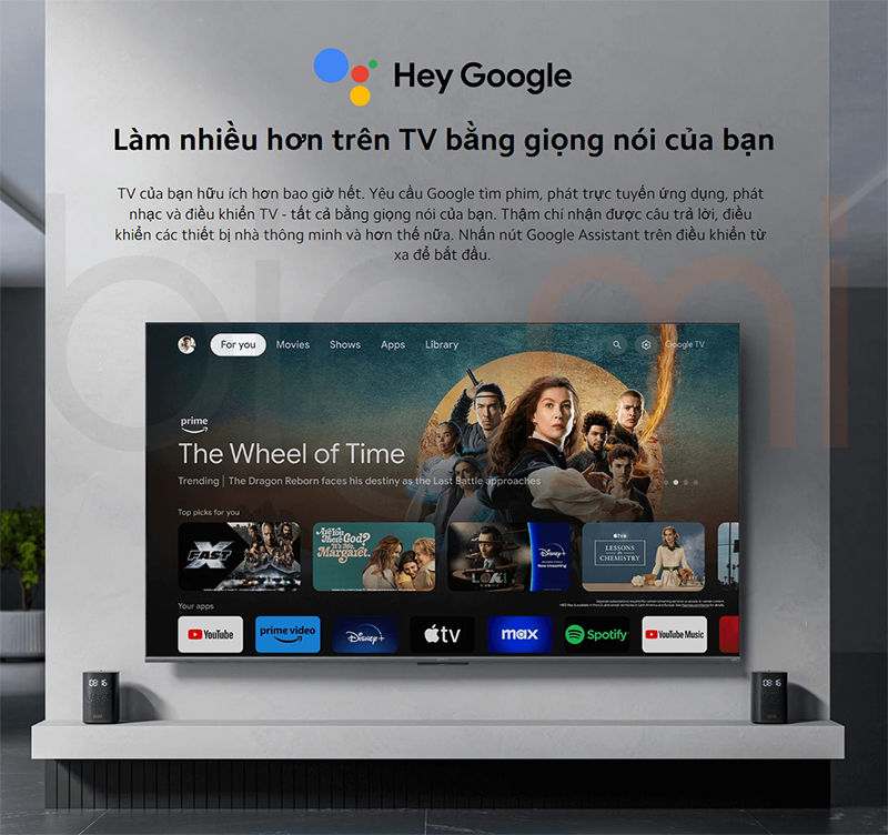 Smart Tivi Xiaomi A Pro 55 2025 L55MA SSEA 55 inch ra lenh bang giong noi