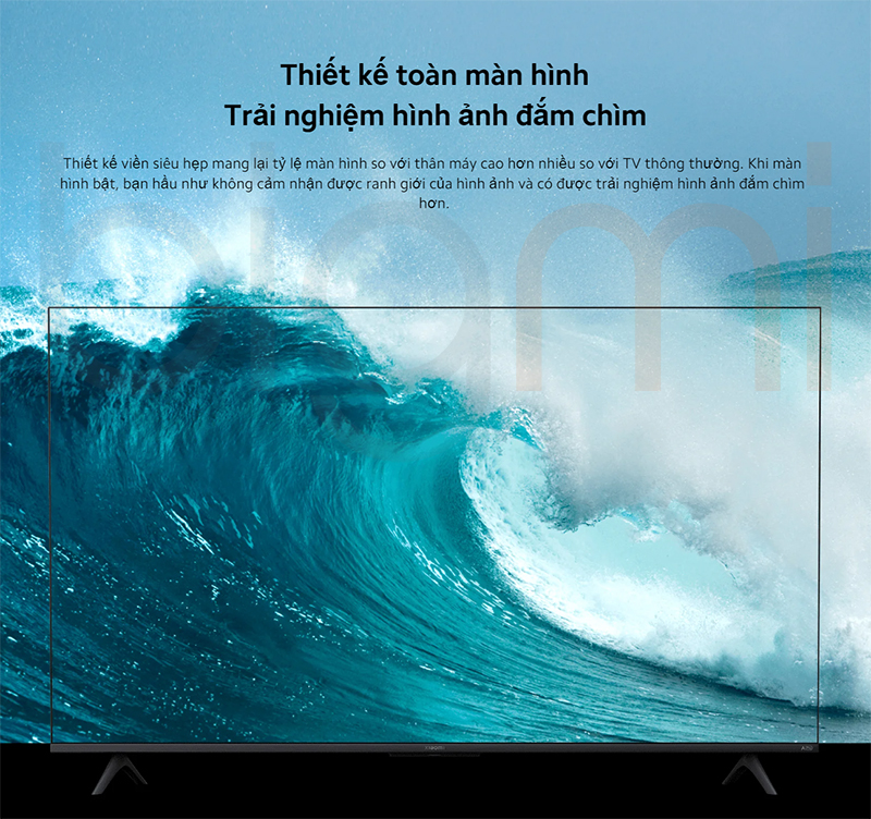 Smart Tivi Xiaomi A Pro 55 2025 L55MA SSEA 55 inch thiet ke man hinh tran vien
