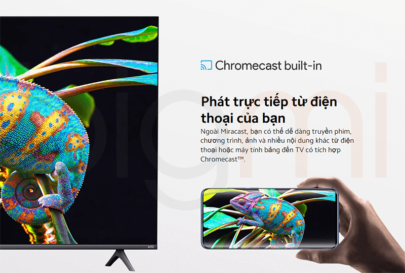 Smart Tivi Xiaomi A Pro 55 2025 truyen du lien tu thiet bi khac len man hinh tivi