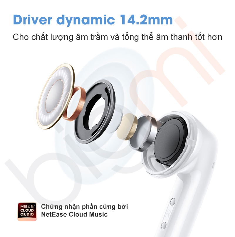Tai nghe Bluetooth Redmi Buds 6 Active mang loa driver dynamic 14.2mm