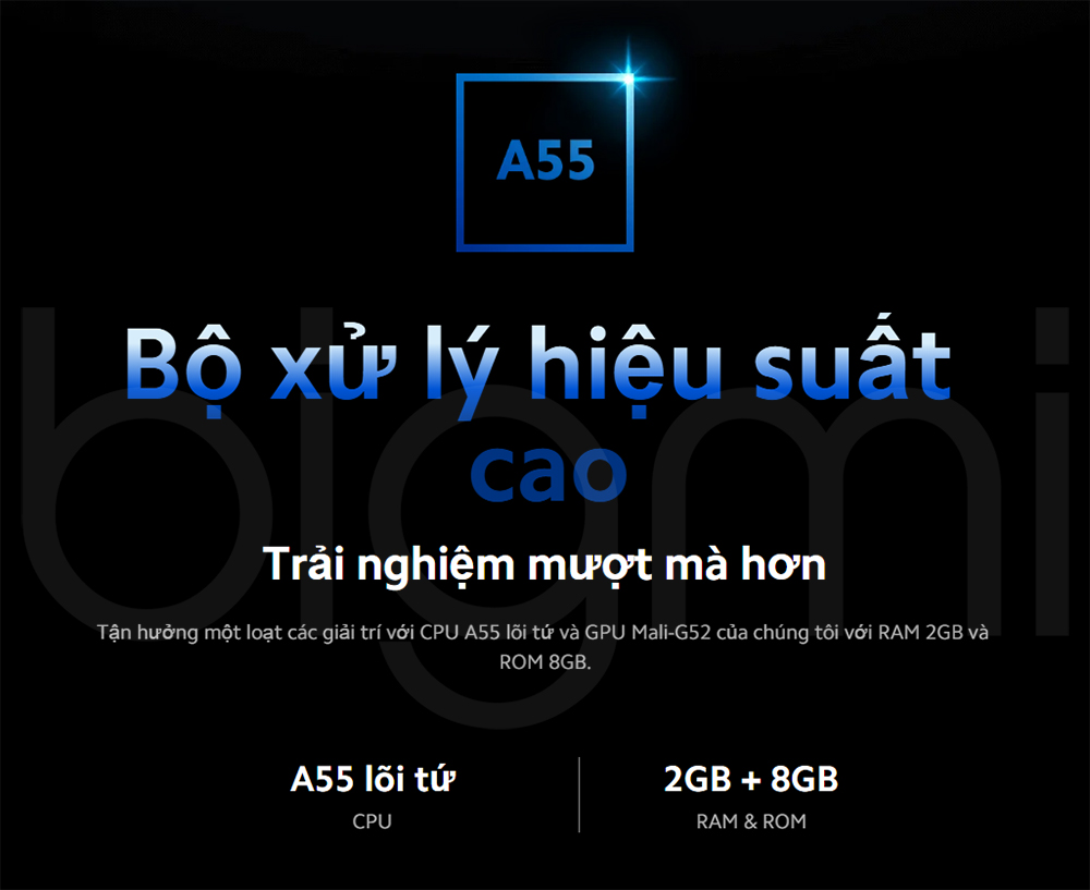 Tivi Xiaomi A 55 2025 55 inch L55MA ASEA chip xu ly