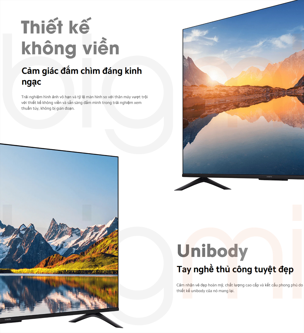 Tivi Xiaomi A 55 2025 55 inch L55MA ASEA thiet ke khong vien