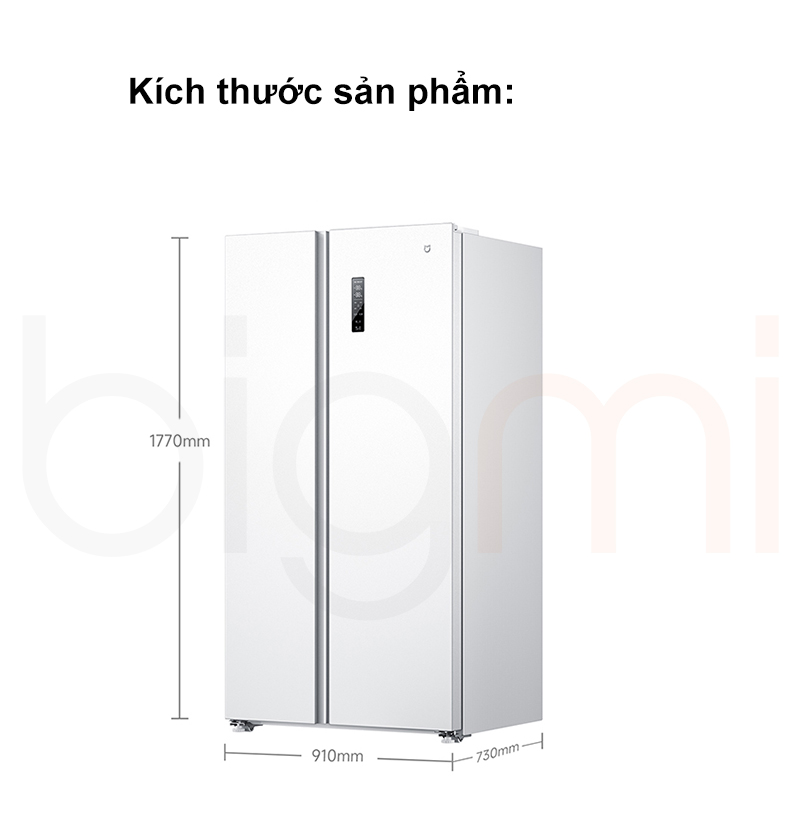 Tu Lanh Xiaomi Mijia 616L BCD 616WMSA kich thuoc