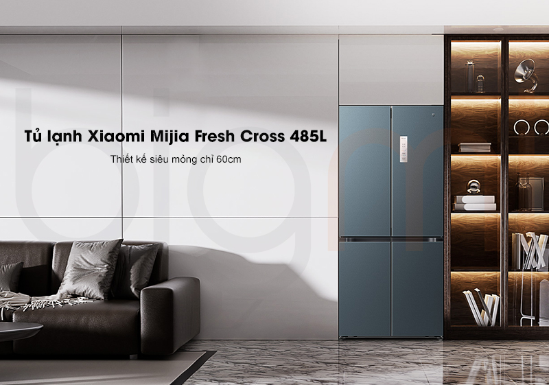 Tu lanh Xiaomi Mijia Fresh Cross 485L 4 canh hien dai thiet ke sieu mong