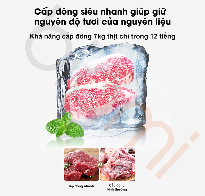 Tu lanh Xiaomi Mijia Fresh Cross 485L cap dong nhanh