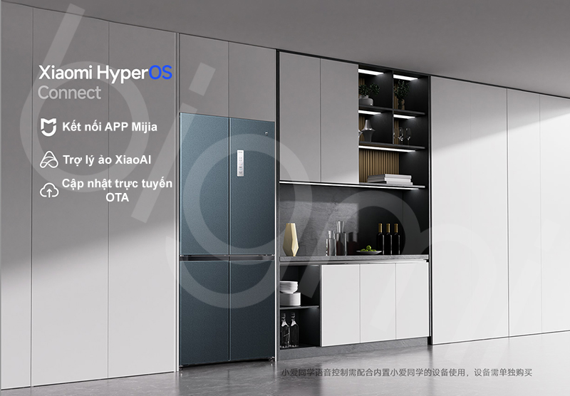 Tu lanh Xiaomi Mijia Fresh Cross 485L ket noi app