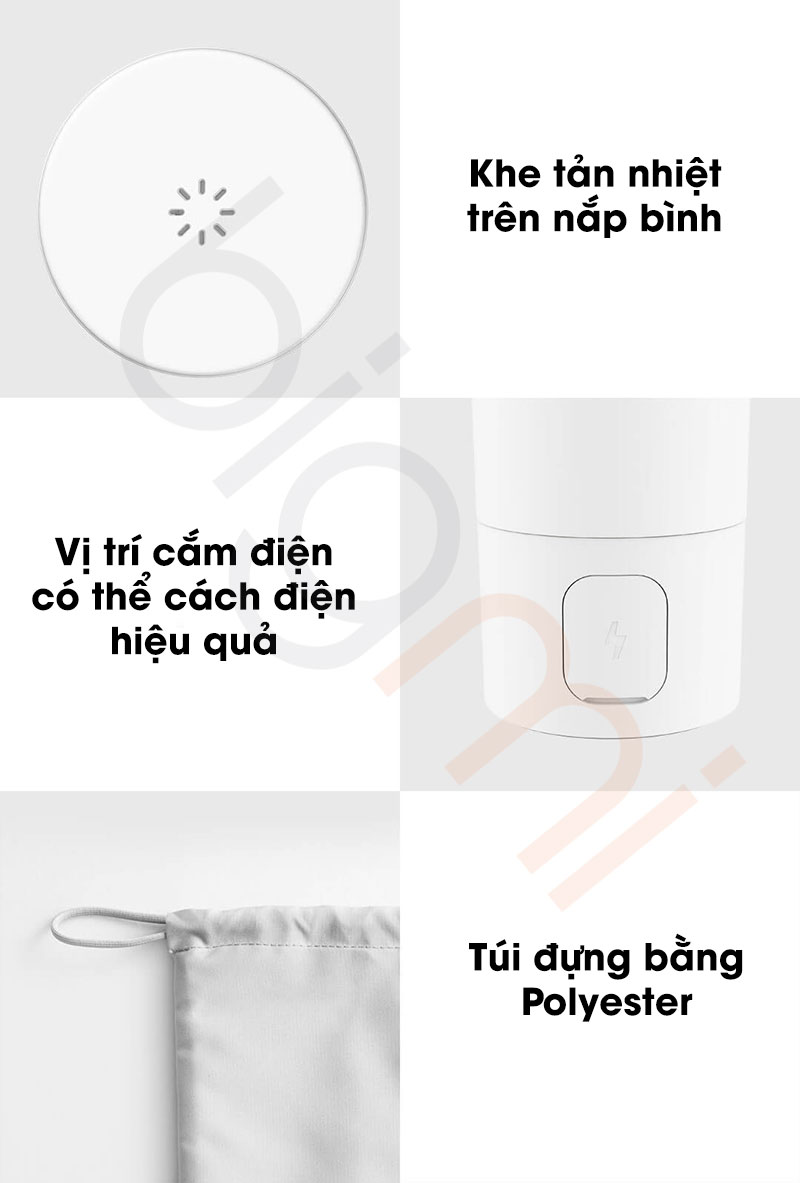 cac chi tiet tinh te Binh dun nuoc giu nhiet Xiaomi Mijia 2 MJDRB02PL