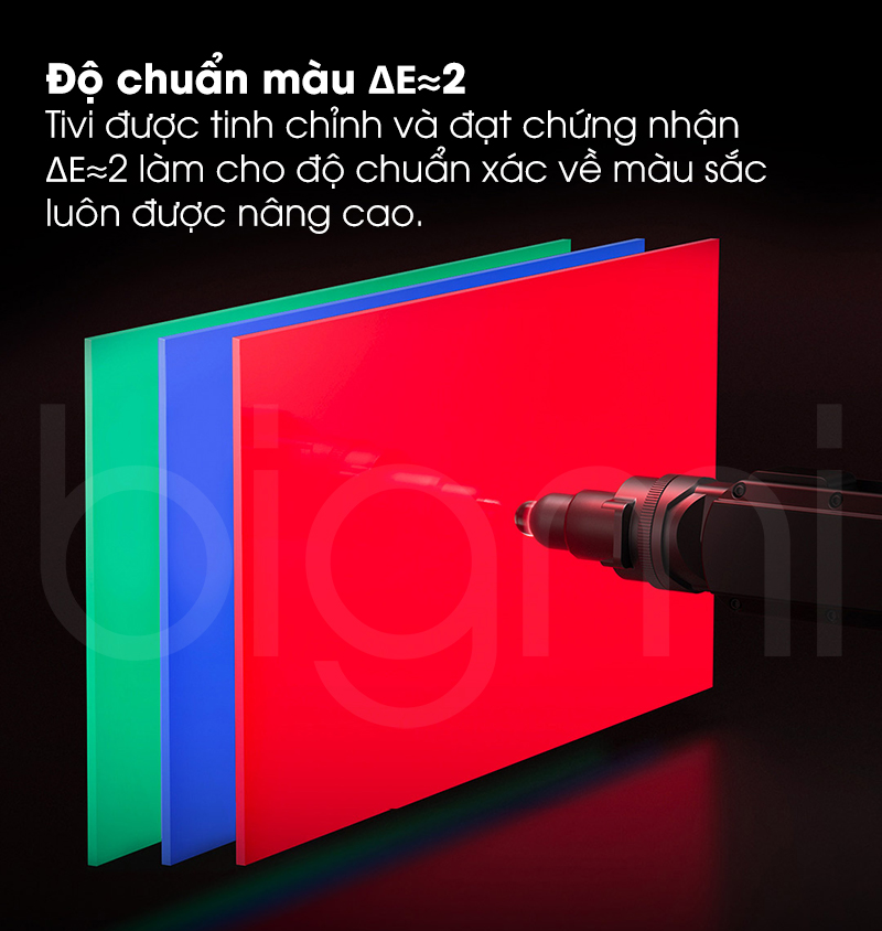 tam nen chuan mau tren Smart Tivi Xiaomi A65 2024 65 inch