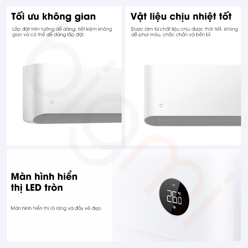 thiet ke tinh te Dieu hoa 2 chieu Xiaomi Mijia Inverter N1A1 3HP 27000BTU