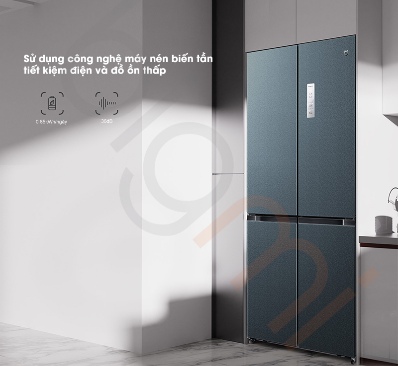 tu lanh Xiaomi Fresh Cross 485L tiet kiem dien va do on thap