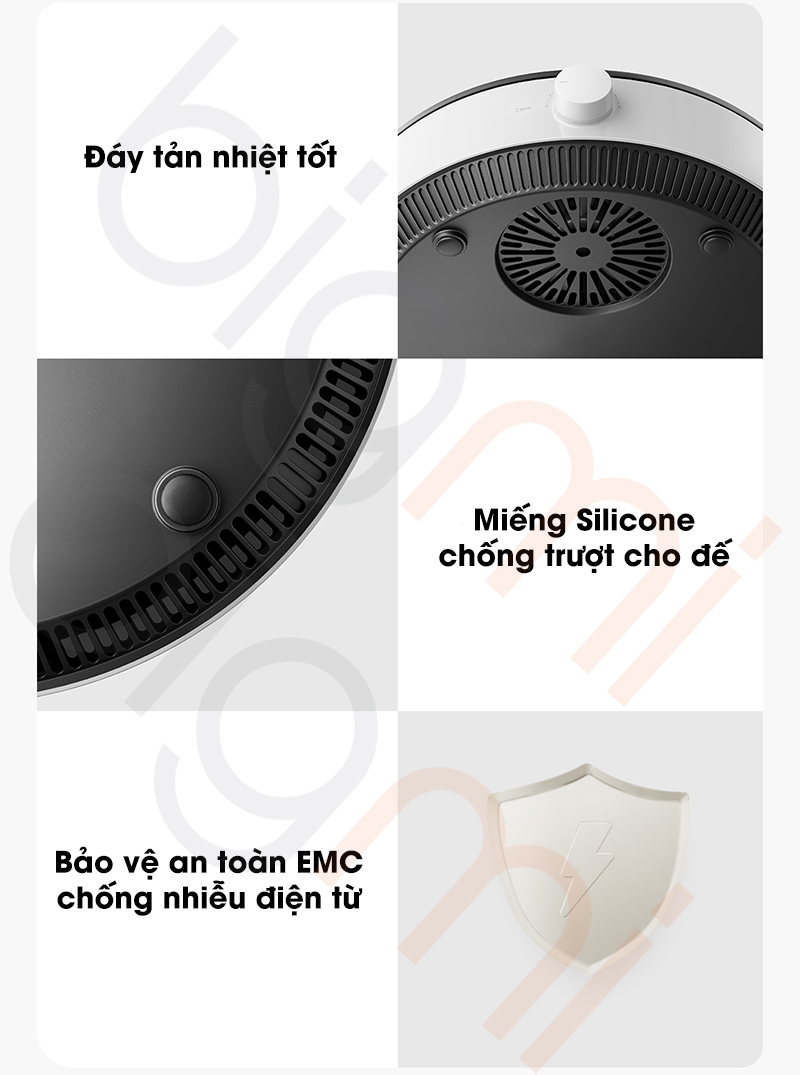 Bep tu Mijia N1 cac chi tiet ti mi