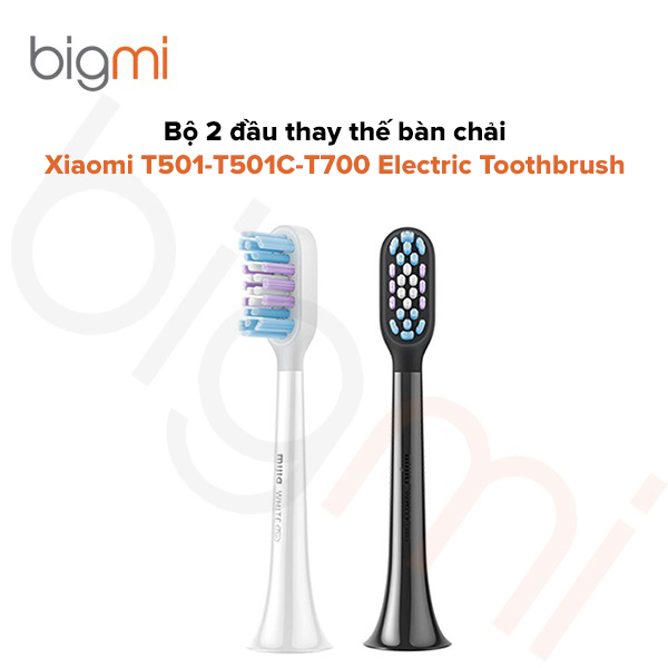 Bộ 2 đầu thay thế bàn chải Xiaomi T501-T501C-T700 Electric Toothbrush