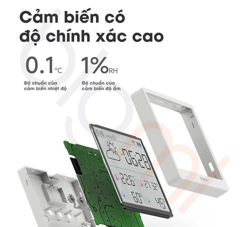 Dong ho nhiet am ke Xiaomi Duka TH3 co do chinh xac cao