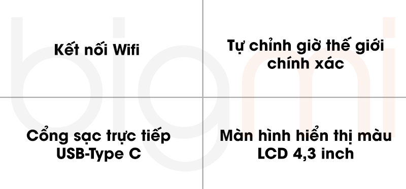 Dong ho nhiet am ke Xiaomi Duka TH3 tinh nang