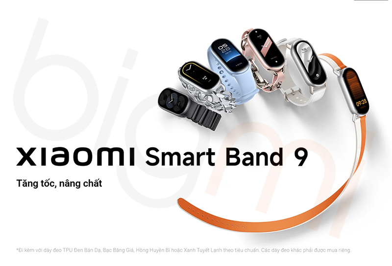 Dong ho vong deo tay Xiaomi Mi Band 9 ngoai hinh