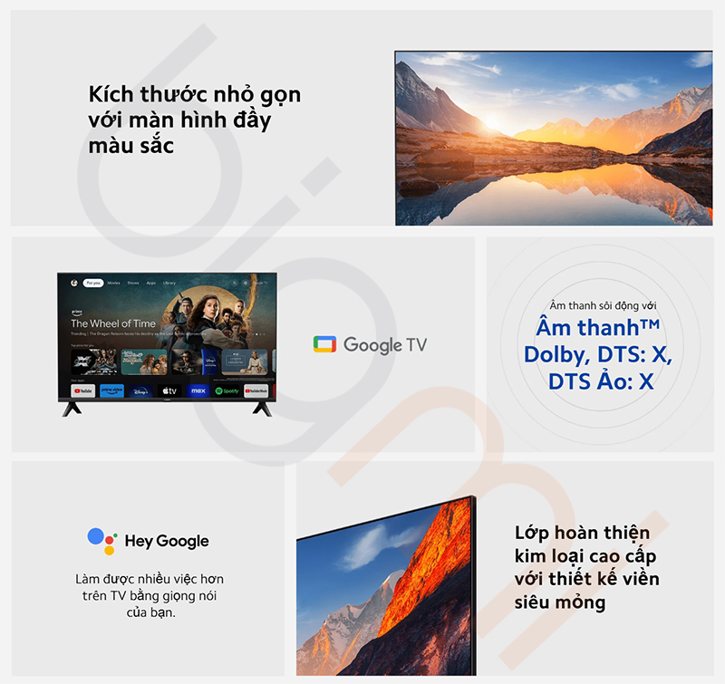 Google Tivi Xiaomi A32 inch HD 2025 tinh nang