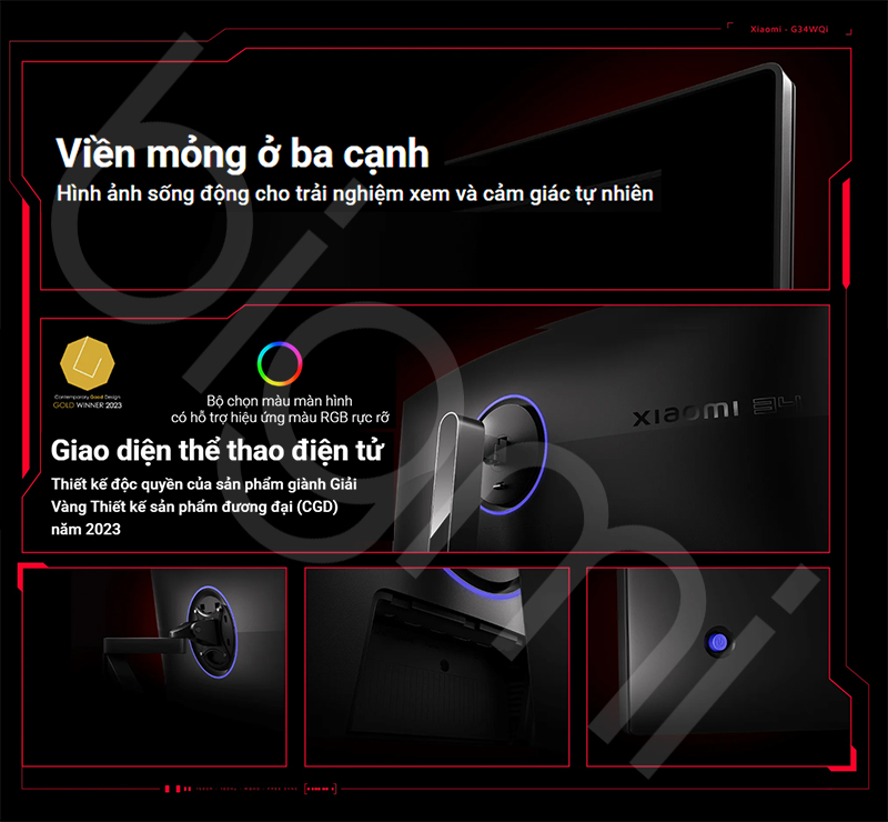 Man hinh cong Xiaomi Gaming 34 inch G34WQi 9