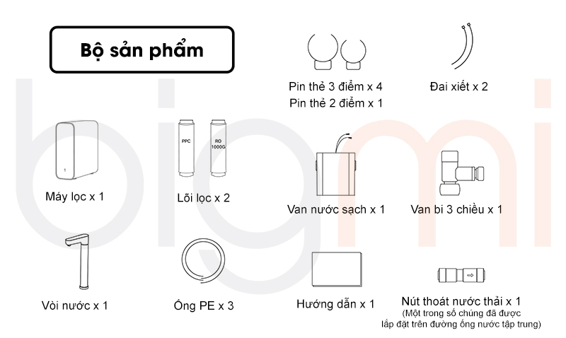 May Loc Nuoc Xiaomi Mijia 1000G Pro MR1082 A bo san pham