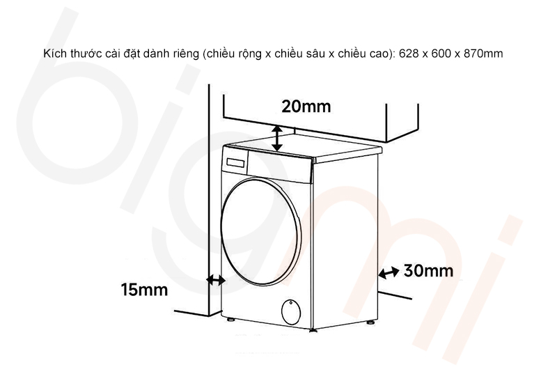 May giat say Xiaomi Mijia MJ104 model 2025 XHH100MJ104 kich thuoc va lap dat 1