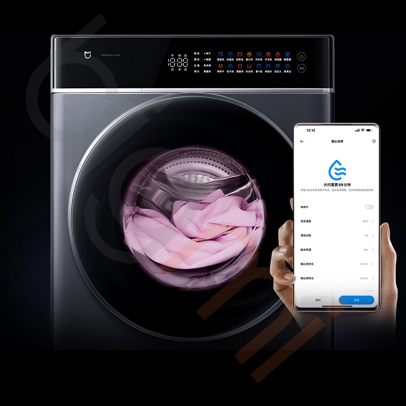 May giat say Xiaomi Mijia MJ303 Pro 2025 dieu chinh luong nuoc va nuoc xa qua app
