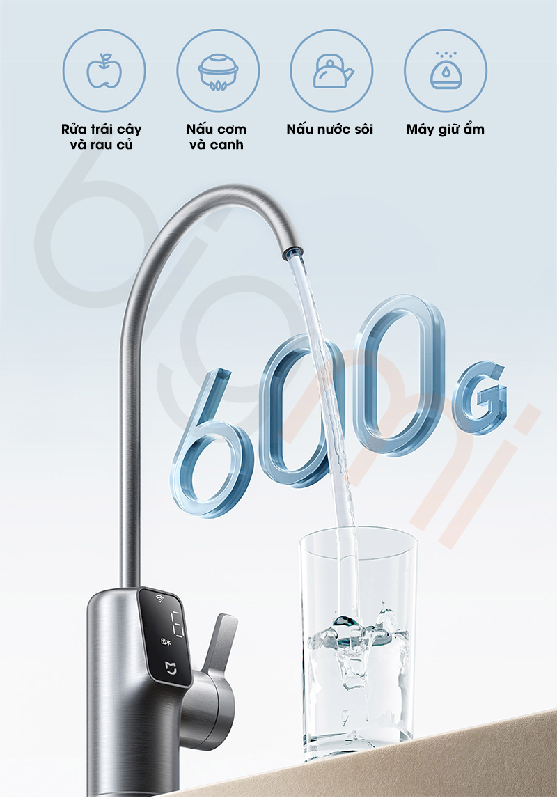 May loc nuoc Xiaomi Mijia 600G MR652 B cong suat 600 gallon
