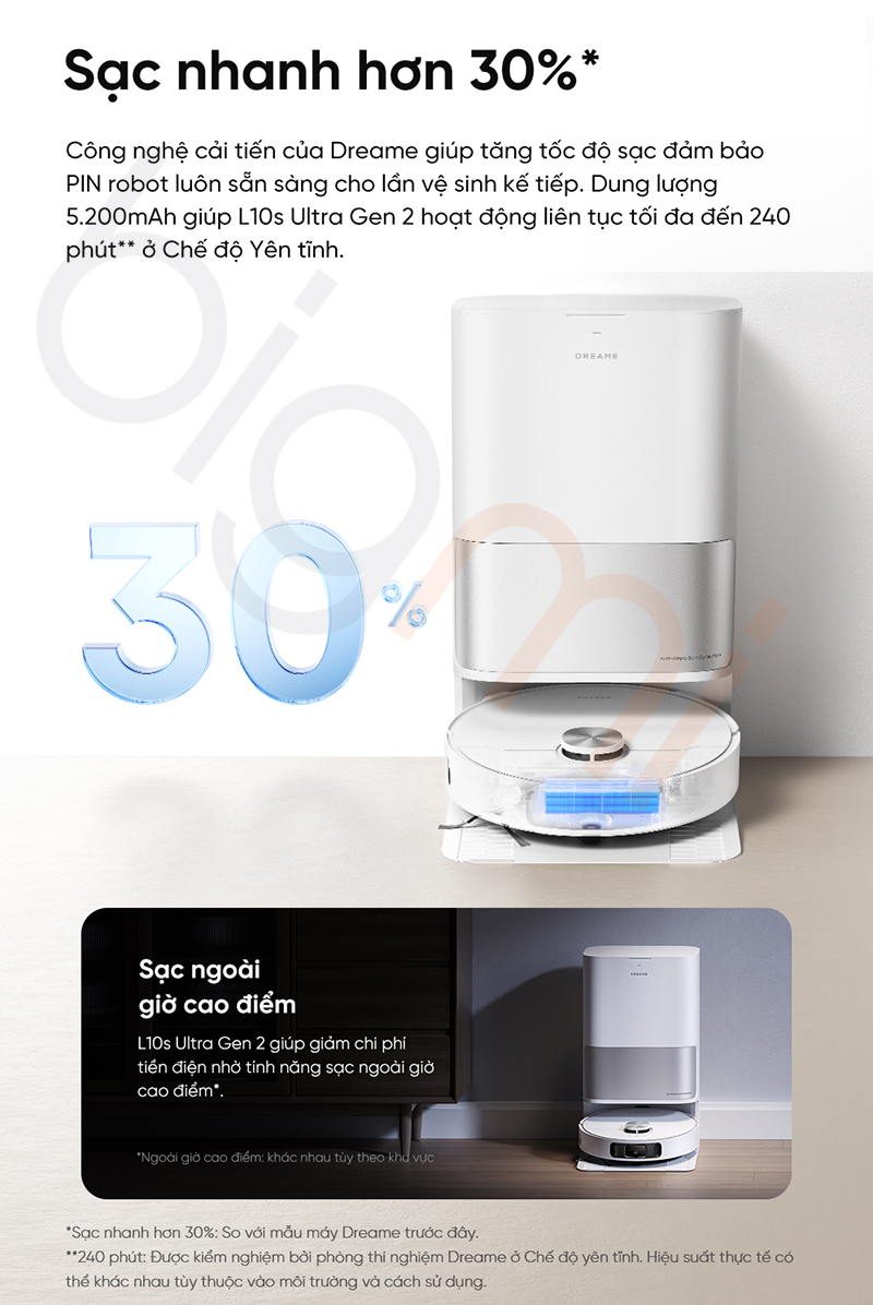 Robot hut bui lau nha Dreame L10s Ultra gen 2 10