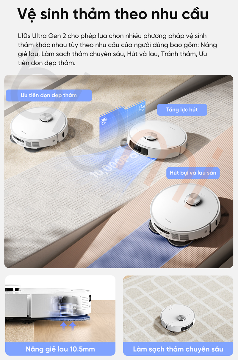 Robot hut bui lau nha Dreame L10s Ultra gen 2 8