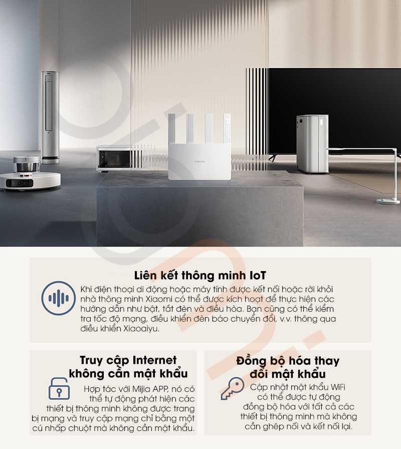 Router Wifi Xiaomi BE3600 wifi 7 ket noi cac thiet bi thong minh trong nha