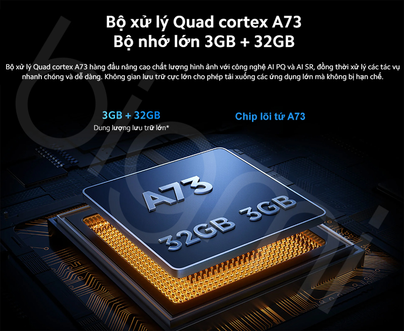 Tivi Xiaomi S Mini LED 55 2025 vi xu ly manh me