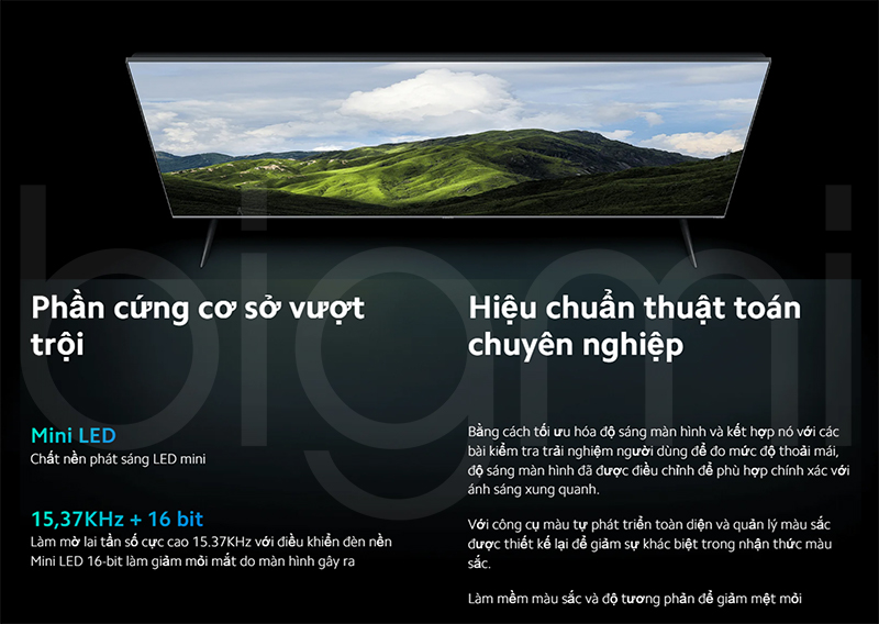 Tivi Xiaomi S Mini LED 55 inch 2025 16bit