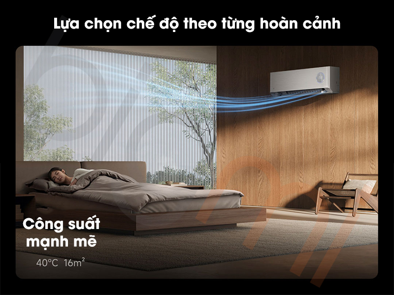 dieu hoa 2 chieu 1.5HP Xiaomi Mijia F5A1 Pro 2024 12000BTU co cong suat lam lanh lon