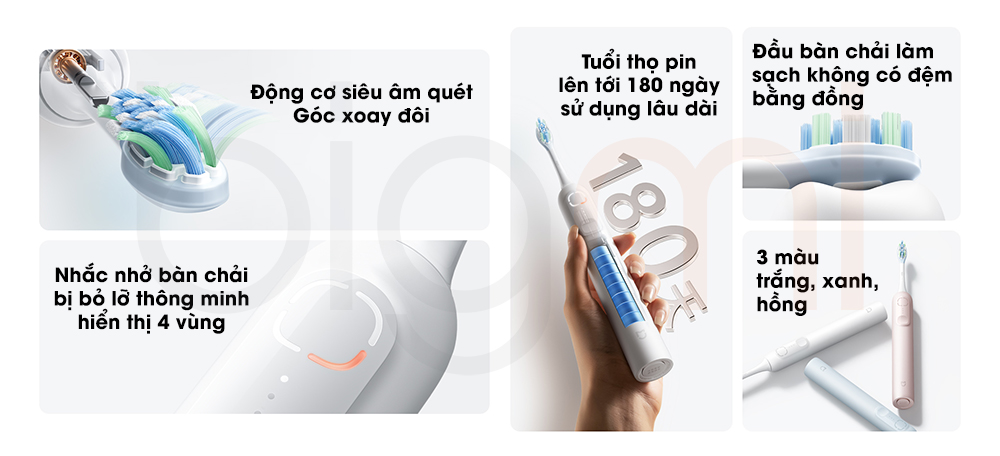 Ban chai dien Xiaomi Mijia MES609 Sonic 1